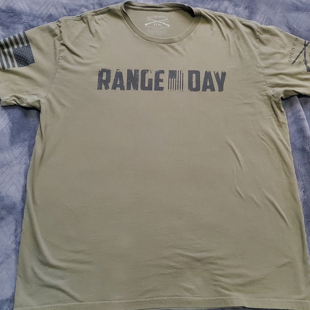 Mens 2XL olive green shirt